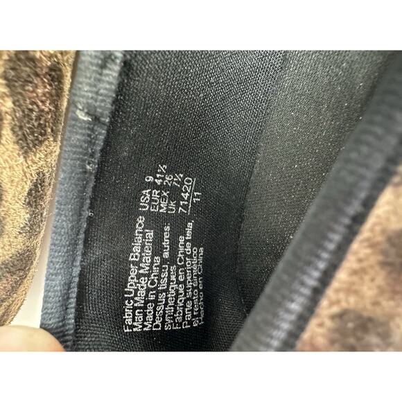 Predictions Womens Shoes Size 9 Brown Animal Print Flats with Bow - Picture 4 of 13